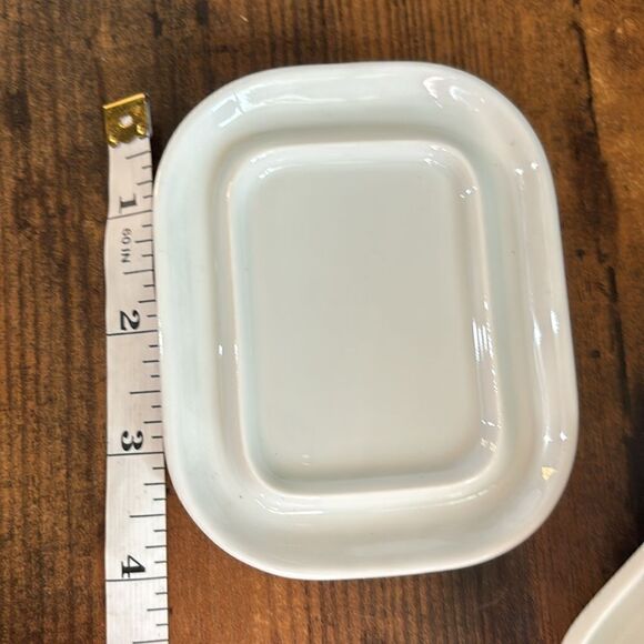 Pillivuyt France Porcelain Butter Dish With Silver Cow / Néw - Picture 7 of 8